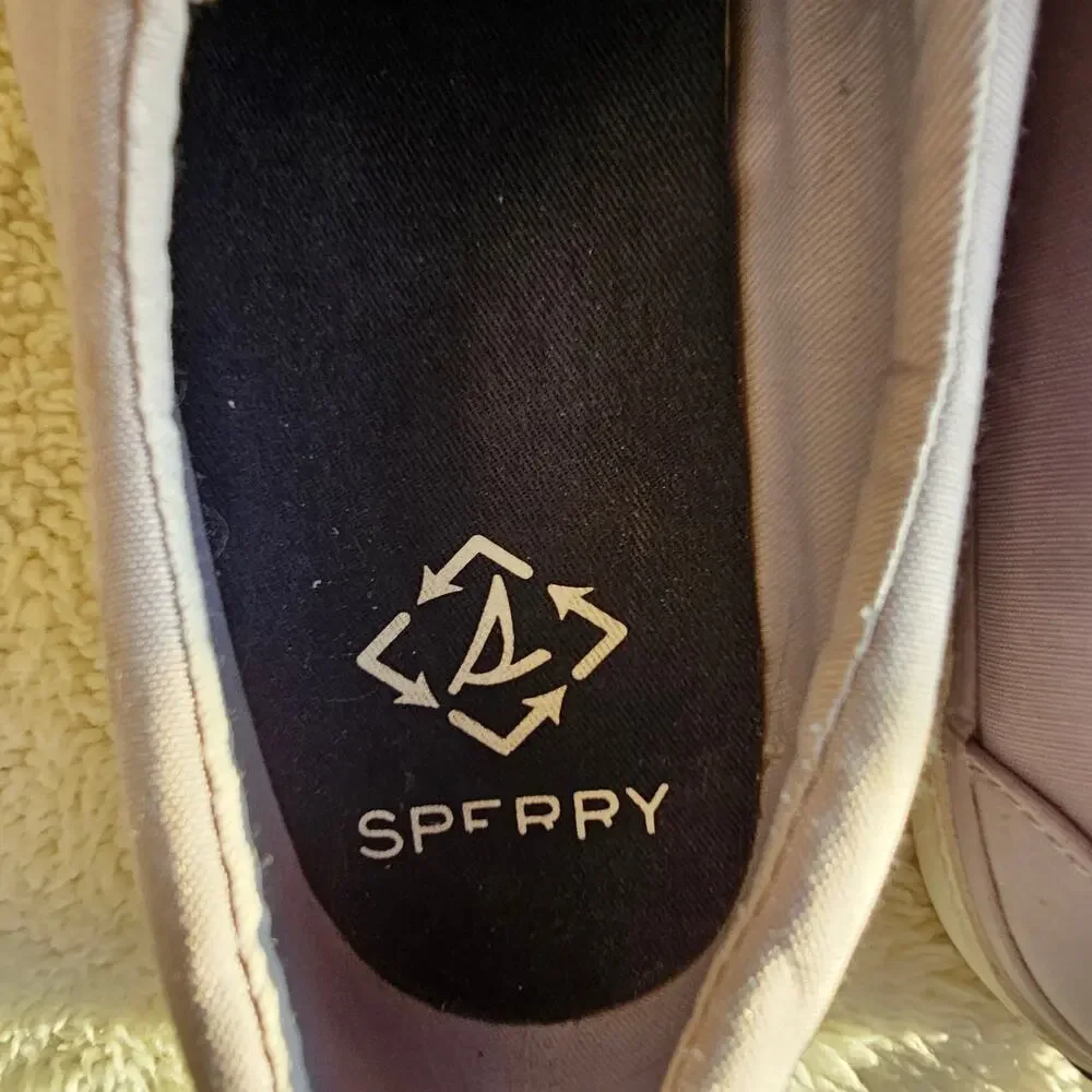 Sperry Top Sider Women's Canvas Pier Wave Low Top Sneaker Shoes Size‎ 9 Lavender